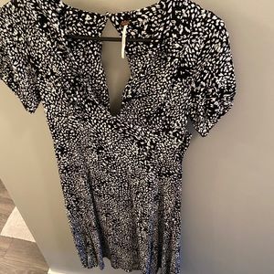 Free people midi  ballon sleeve dress